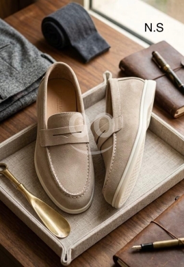 حذاء لوفر رجالي لورو بيانا فيتنامي نخب أول عالي الجودة | Premium Men's Loro Piana Loafers — 6