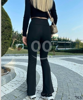 فيزون شارلستون تركي نخب أول باللونين الأسود والبني | Premium Flare Leggings Made in Turkey — 2
