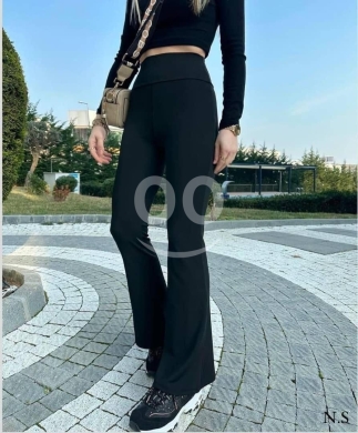 الملابس، الأحذية والزينة في نهر إبراهيم - فيزون شارلستون تركي نخب أول باللونين الأسود والبني | Premium Flare Leggings Made in Turkey