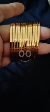 الملابس، الأحذية والزينة في منيه - العنوان: أساور ذهبية ناعمة بتصميم سادة | Minimalist Smooth Gold Bracelets