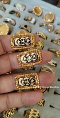 الملابس، الأحذية والزينة في منيه - العنوان: خواتم ذهبية بنقش الطغراء | Gold Rings with Tughra Engraving