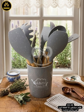 Other home furniture dans Minieh - Home furniture طقم ملاعق سيليكون 12 قطعة - ألوان مميزة | 12-Piece Premium Silicone Utensil Set