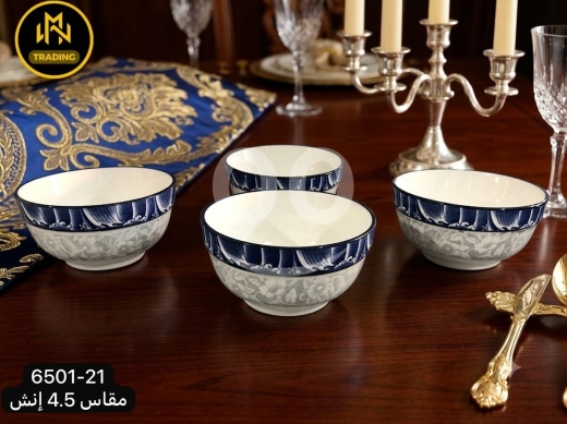 Cuisine dans Minieh - Home furniture طقم زبادي زجاج أنيق - 12 قطعة | Elegant Glass Bowls Set - 12 Pcs