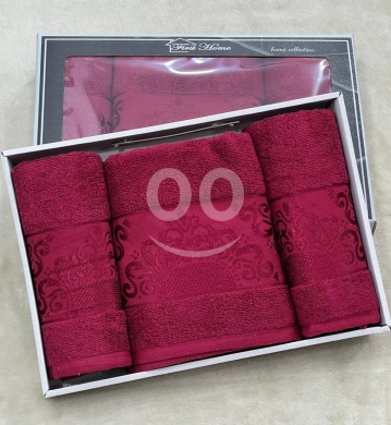 أثاث منزلي آخر في بربير - طقم مناشف حمام قطني فاخر 3 قطع | Premium 3-Piece Cotton Towel Set