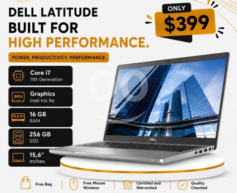Computers Parts & Software Accessories in Ghazir - لابتوب ديل لاتيتيود عالي الأداء | Dell Latitude High-Performance Laptop