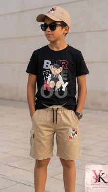 Baby & Kids Stuff in Aley - طقم ولادي صيفي أنيق من 3 قطع | Stylish 3-Piece Summer Boy&#039;s Outfit