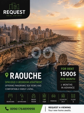 Apartments for rent in Rawche - Apartment For Rent in Raouche