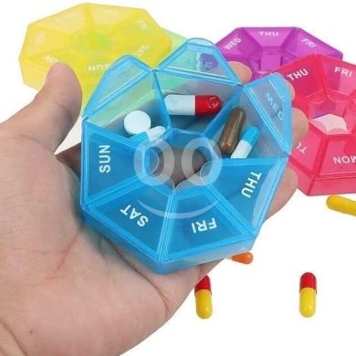 منظم أدوية أسبوعي دائري وعملي | Weekly Circular Pill Organizer — 2