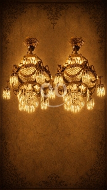 Antiques & Collectibles in Ghaziyeh - طقم ثريات نحاس وكريستال (عدد 2) | Pair of Brass and Crystal Chandeliers