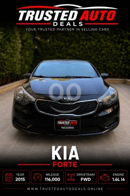 Kia in Beirut City - كيا فورتي 2015 بحالة ممتازة | 2015 Kia Forte in Excellent Condition