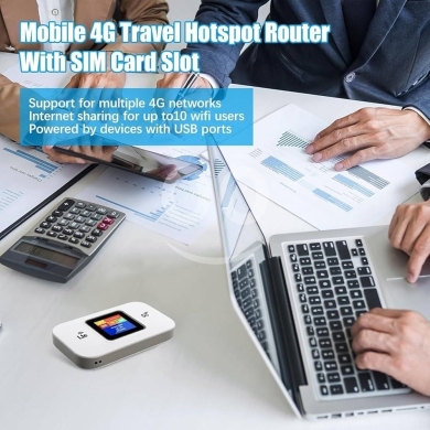 راوتر واي فاي محمول (MiFi) مع شاشة | Portable 4G/5G WiFi Hotspot with Screen — 2