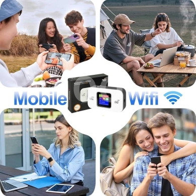 راوتر واي فاي محمول (MiFi) مع شاشة | Portable 4G/5G WiFi Hotspot with Screen — 5