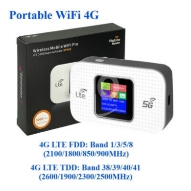 Other electronics في اشرفيه - راوتر واي فاي محمول (MiFi) مع شاشة | Portable 4G/5G WiFi Hotspot with Screen
