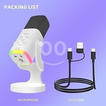 ميكروفون ديناميكي USB/XLR مع إضاءة RGB | Dynamic USB/XLR RGB Microphone — 2