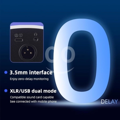 ميكروفون ديناميكي USB/XLR مع إضاءة RGB | Dynamic USB/XLR RGB Microphone — 4