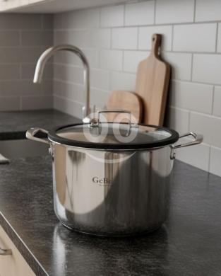 طقم أواني ستانلس ستيل "GeBe" من أميركوك | GeBe by Amercook Stainless Steel Pot Set — 2