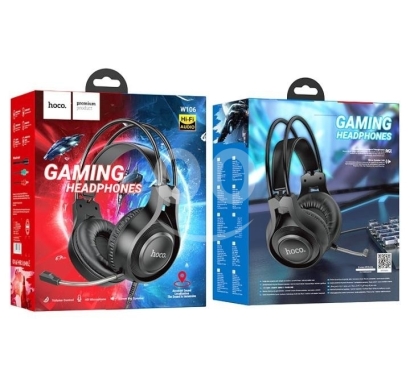 Gaming Console & Accessories dans Dahr el-Ain - Hoco W106 Gaming Headset with Microphone | سماعة ألعاب هوكو W106 مع ميكروفون