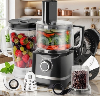 محضر طعام متكامل 6 في 1 لجميع احتياجات المطبخ | All-in-One 6-in-1 Food Processor — 2