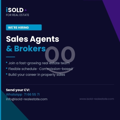 وظائف شاغرة في اشرفيه - Needed for a real estate brokerage firm, sale Agents &amp; Brokers