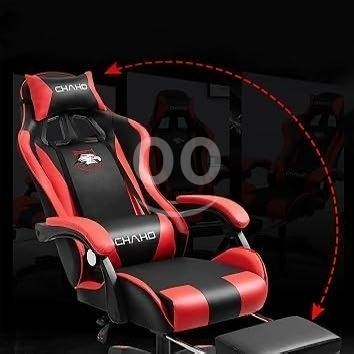 كرسي ألعاب مريح مع مسند للقدمين ودعم للظهر | Ergonomic Gaming Chair with Footrest & Suppo… — 6