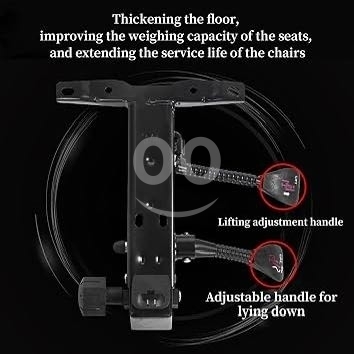 كرسي ألعاب مريح مع مسند للقدمين ودعم للظهر | Ergonomic Gaming Chair with Footrest & Suppo… — 5