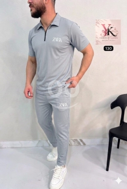بجامة رجالي قماش جاكار صيفي مريح | Men's Comfortable Summer Jacquard Pajama Set — 5