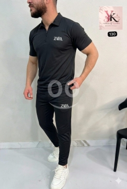 بجامة رجالي قماش جاكار صيفي مريح | Men's Comfortable Summer Jacquard Pajama Set — 2