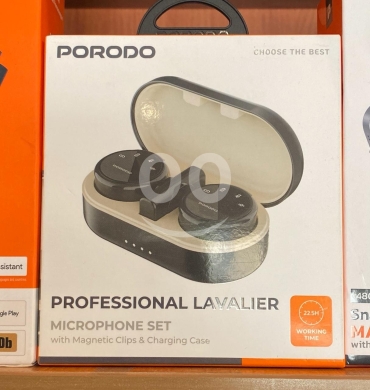 Other electronics في جونيه - طقم ميكروفون احترافي من بورودو | Porodo Professional Lavalier Microphone Set