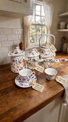 أدوات المطبخ في دامور - طقم ضيافة قهوة وشاي ماركة GeBe فخم | Premium GeBe Coffee and Tea Serving Set
