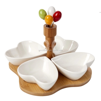 أدوات المطبخ في دامور - طقم تقديم بزورات ومقبلات ماركة GeBe الفاخر | Premium GeBe Snack and Appetizer Serving Set