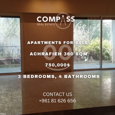 Apartments for sale in Achrafieh - شقة فخمة للبيع في عبد الوهاب 360 متر | Luxury Apartment for Sale in Abdel Wahab 360sqm