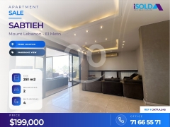 A decorated furnished 250 m2 apartment with a terrace for sale in Sabtieh / JA77.A.545