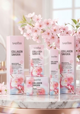 Santé & Beauté dans Beyrouth - مجموعة سادور كولاجين ساكورا للعناية بالبشرة | Sadoer Collagen Sakura Skincare Set