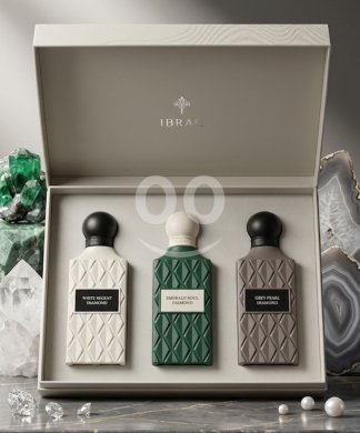 Health & Beauty in Beirut City - طقم عطور إبراك الفاخر: وايت ريجنت، إميرالد سول، وجري بيرل | Ibraq Luxury Perfume Set: White Regent,