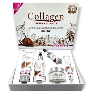 Santé & Beauté dans Beyrouth - مجموعة كولاجين وسنايل للعناية بالبشرة 5 قطع | Collagen &amp; Snail Skin Care Set 5pcs