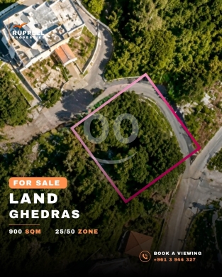 Lands for sale in Ghedras - أرض مميزة للبيع في غيدراس، كسروان - 900 متر مربع | Exclusive Land for Sale in Ghedras, Keserwan