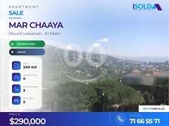 Separate 240m² Duplex | Terrace & Mountain View | Mar Chaaya/ PM87.A.231