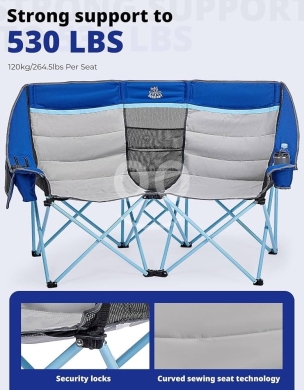 كرسي تخييم مزدوج قابل للطي من DEERFAMY | DEERFAMY Folding Double Camping Chair — 2