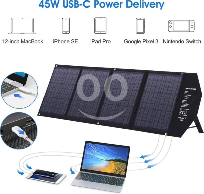 شاحن طاقة شمسية محمول بقدرة 120 واط | 120W Portable Solar Power Panel — 7