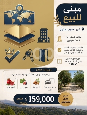 Autres biens immobiliers dans Baakline - بناية للبيع في ضهور بحنين | Building for Sale in Dhour Bhenine