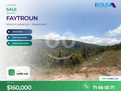 A 1090 m2 land for sale in Faytroun - أرض للبيع في فيطرون