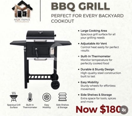 أدوات المطبخ في مدينة بيروت - شواية باربيكيو منزلية متينة | Durable Backyard BBQ Grill