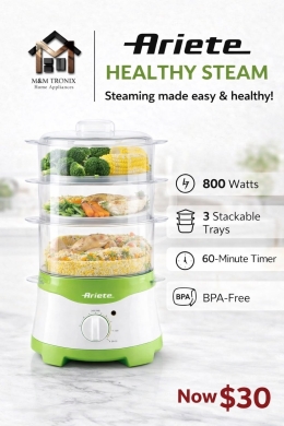 أدوات المطبخ في مدينة بيروت - جهاز طهي بالبخار أريتي الصحي | Ariete Healthy Steam Cooker