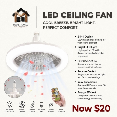 Other home appliances dans Beyrouth - مروحة سقف ليد 2 في 1 | 2-in-1 LED Ceiling Fan and Light