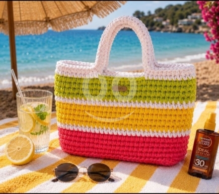 Vêtements, chaussures et accessoires dans Jbeil - شنطة بحر أنيقة بألوان صيفية | Stylish Summer Beach Bag