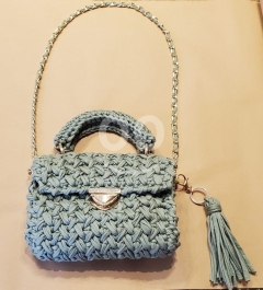 حقيبة يد كروشيه أنيقة بسلسلة | Elegant Handmade Crochet Handbag