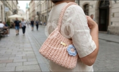 حقيبة يدوية كروشيه أنيقة | Elegant Handmade Crochet Bag