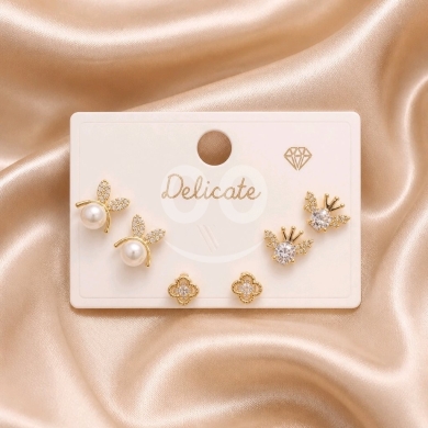 كرت أقراط مميز | Elegant Earrings Set — 6