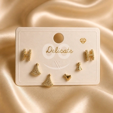كرت أقراط مميز | Elegant Earrings Set — 3