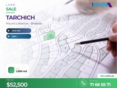 A 1050 m2 land having an open view for sale in Tarchich/ JA77.L.94